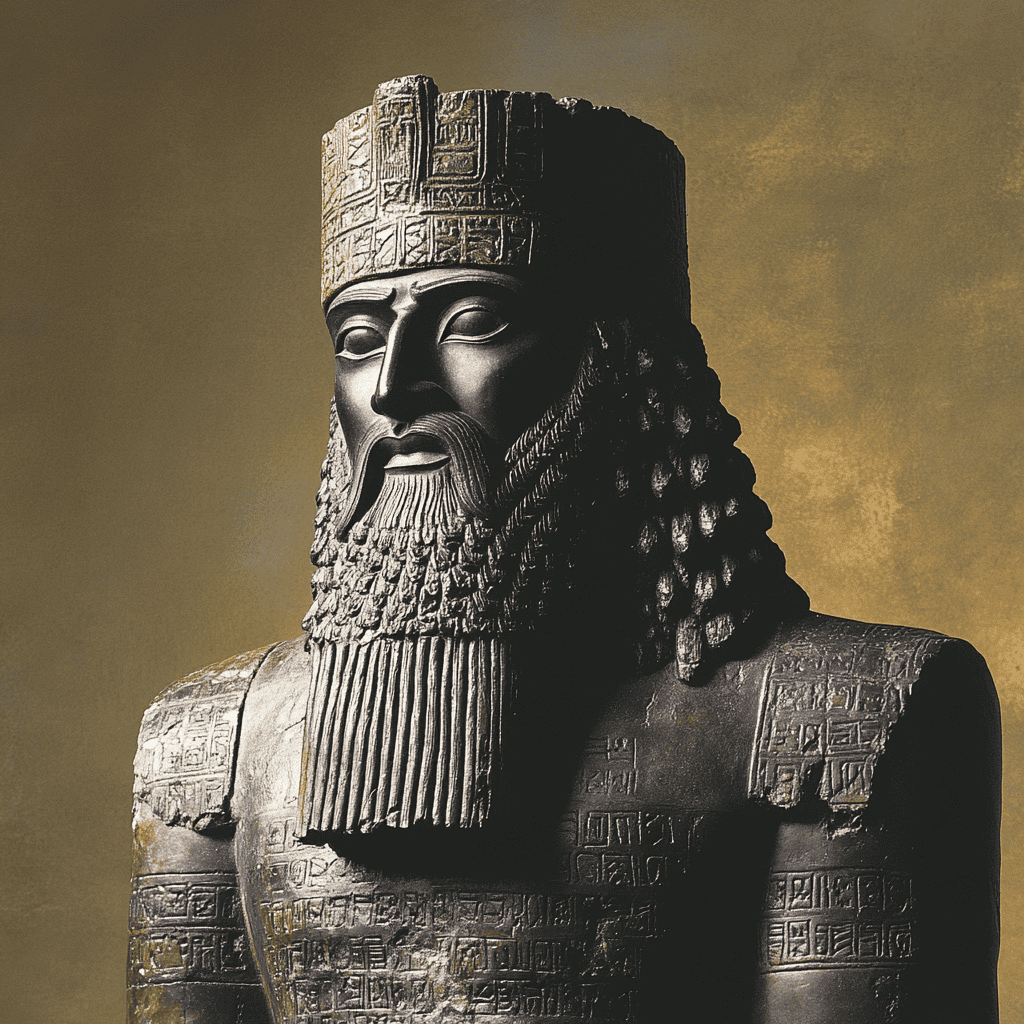 Hammurabi Illustration of Hammurabi, a mythical realm inspired by Hammurabi, central to folklore