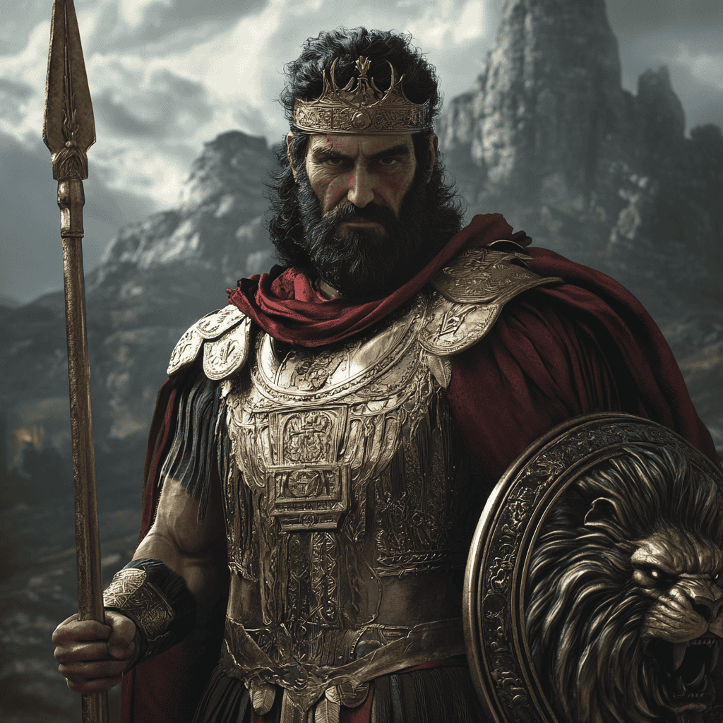 Hannibal Barca Illustration of Hannibal Barca, a mythical realm inspired by Hannibal Barca, central to folklore