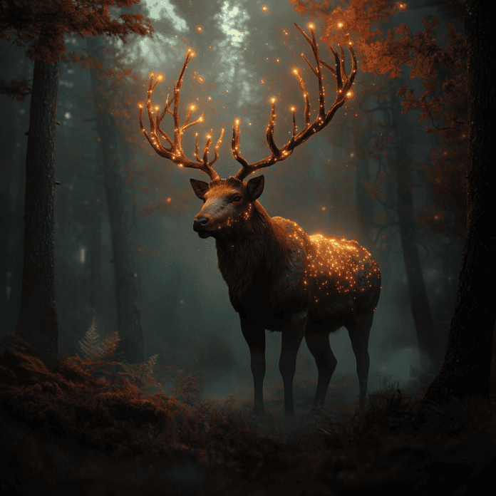 Illustration of Scandinavian Taiga, a mythical realm inspired by Scandinavian Taiga, central to folklore.