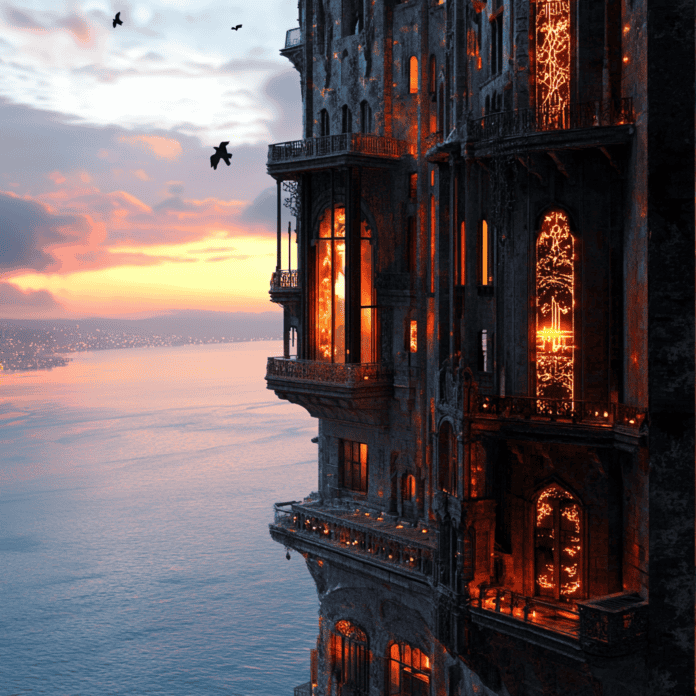 Illustration of Varosha (Cyprus), a mythical realm inspired by Varosha (Cyprus), central to folklore.