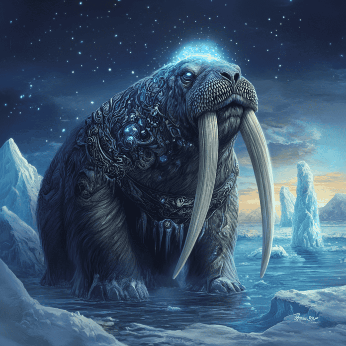 Illustration of Walrus, a mythical realm inspired by Walrus, central to folklore