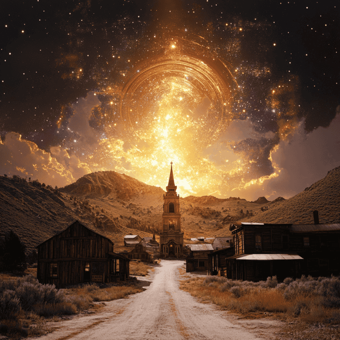 Illustration of Bodie, a mythical realm inspired by Bodie, central to folklore.