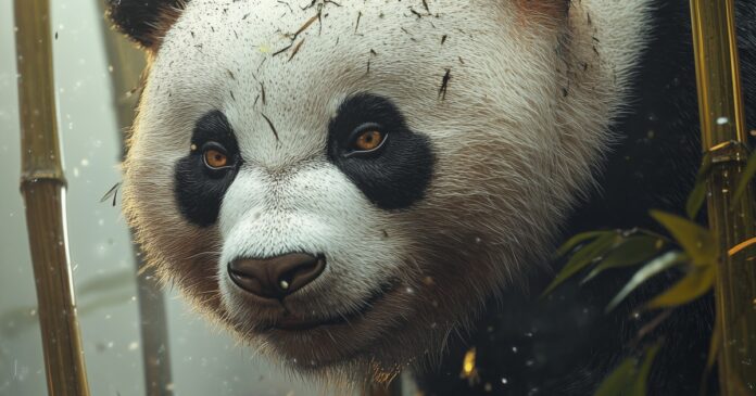 Illustration of Giant Panda Reserves (China), a mythical realm inspired by Giant Panda Reserves (China), central to folklore.