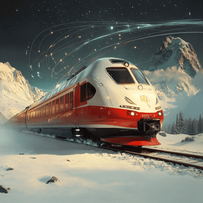 Illustration of Glacier Express, a mythical realm inspired by Glacier Express, central to folklore.