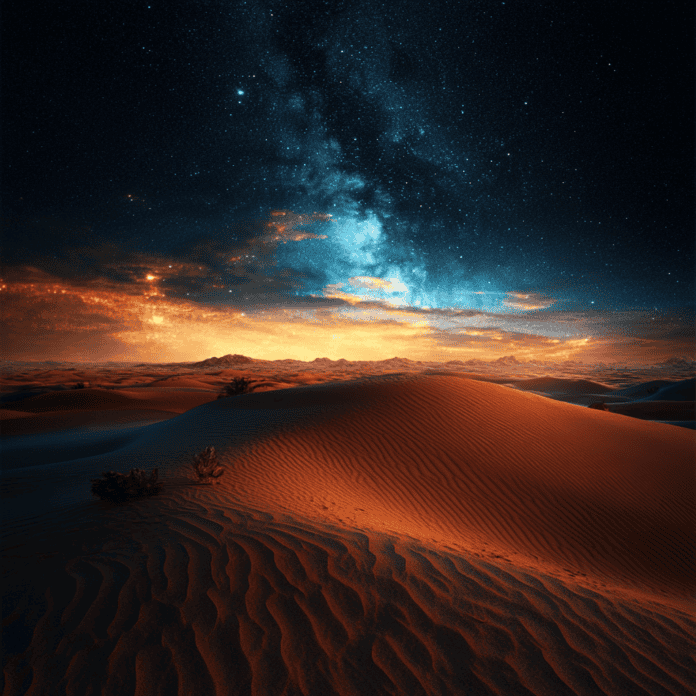 Illustration of Sahara, a mythical realm inspired by Sahara, central to folklore.